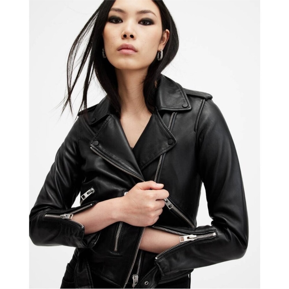 AllSaints Balfern Leather Jacket 8/S
